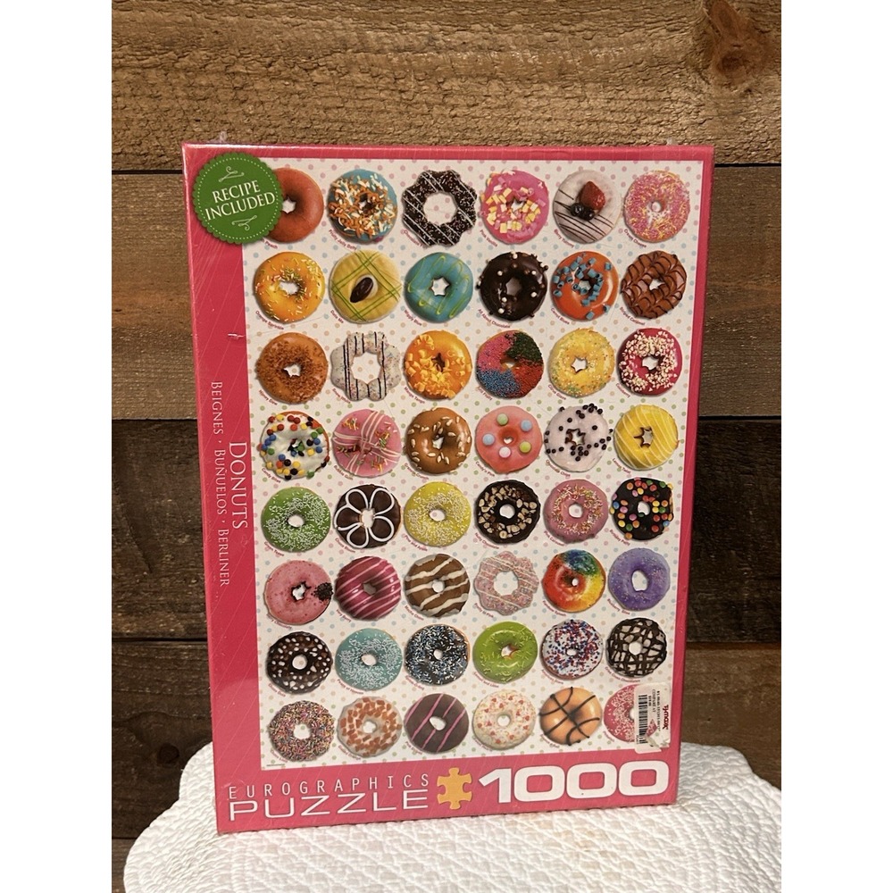 EUROGRAPHICS PUZZLE 1000 PIECES - DONUTS New Sealed